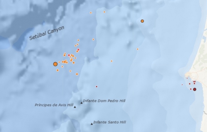 Foi registado um novo Sismo ao largo de Sines