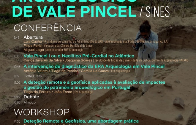 Museu de Sines recebe esta sexta-feira uma conferência dedicada ao Sítio Arqueológico de Vale Pincel