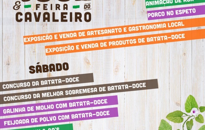 Aldeia do Cavaleiro recebe a Festa da Batata Doce neste fim de semana