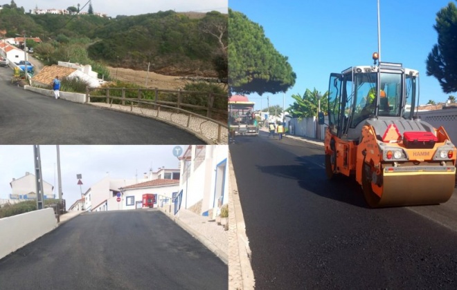 Câmara Municipal de Sines iniciou a repavimentação das ruas de Porto Covo