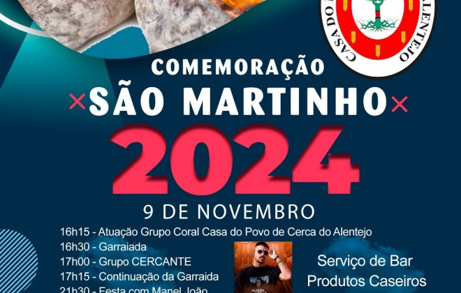 Casa do Povo de Cercal do Alentejo comemora o São Martinho dia 9 de novembro