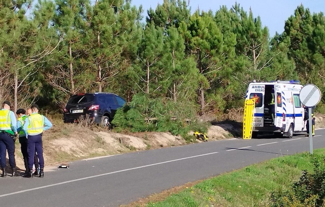 Despiste provoca um ferido na Estrada da Ribeira dos Moinhos em Sines