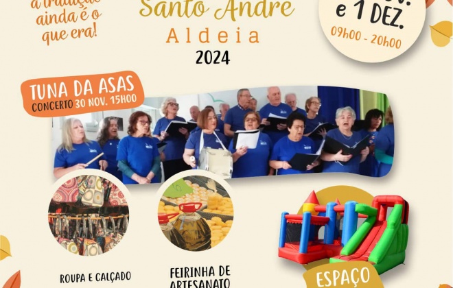 Aldeia de Santo André recebe a Feira Anual nos dias 30 de novembro e 1 de dezembro