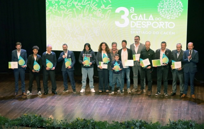 Gala do Desporto distinguiu atletas, coletividades e eventos do município de Santiago do Cacém