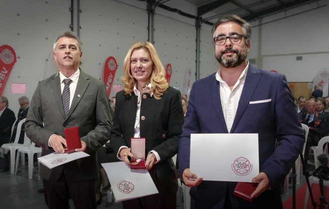 Câmara Municipal de Odemira homenageada pela Associação Portuguesa dos Bombeiros Voluntários