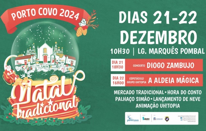 Porto Covo recebe a iniciativa Natal Tradicional nos dias 21 e 22 de dezembro