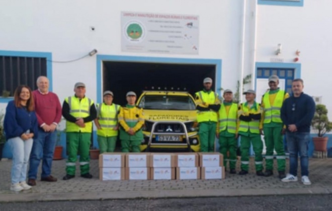 Rotary Club de Sines entregou Cabazes de Natal aos Sapadores florestais da AMFALA