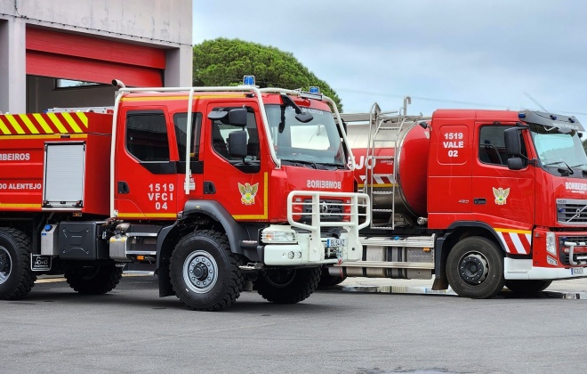 Bombeiros combateram incêndio no Monte das Casas Velhas em Cercal do Alentejo