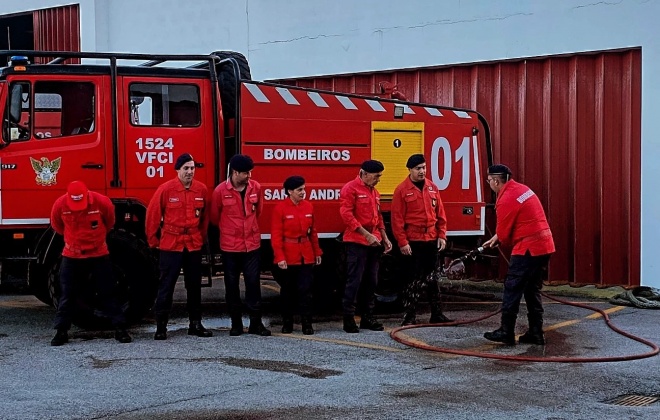 Bombeiros de Santo André contam com cinco novos Bombeiros de 1.ª Classe