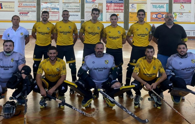 Hóquei Clube Vasco da Gama empatou a três golos em Santiago do Cacém