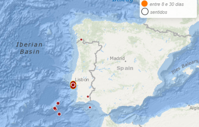 Sismo de magnitude 4.7 sentido na Grande Lisboa e no Alentejo