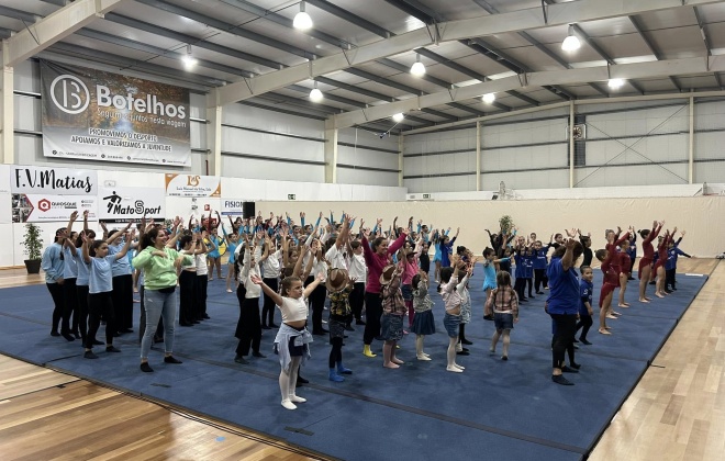 Vila Nova de Santo André recebeu um Sarau de Ginástica