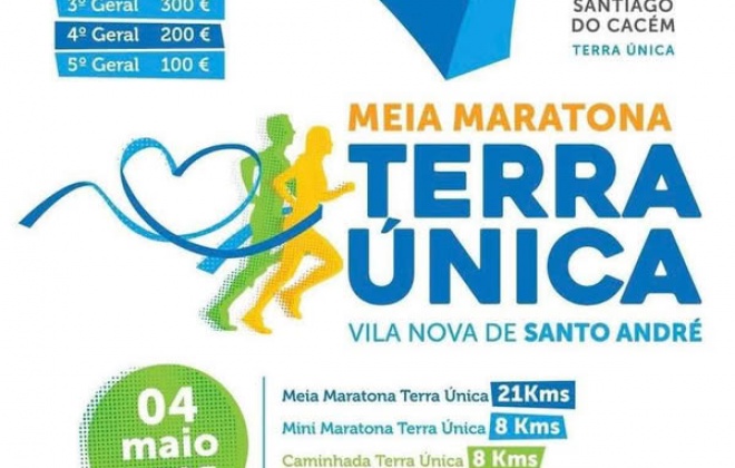 Vila Nova de Santo André recebe no domingo a 1.ª edição Meia Maratona Terra Única