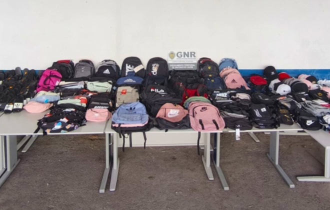 GNR apreendeu 545 artigos contrafeitos em Vila Nova de Santo André