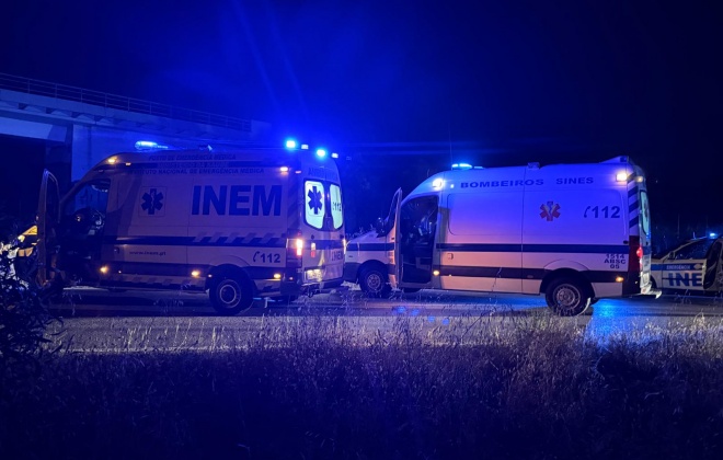 Colisão provoca seis feridos na EN120-1 no concelho de Sines