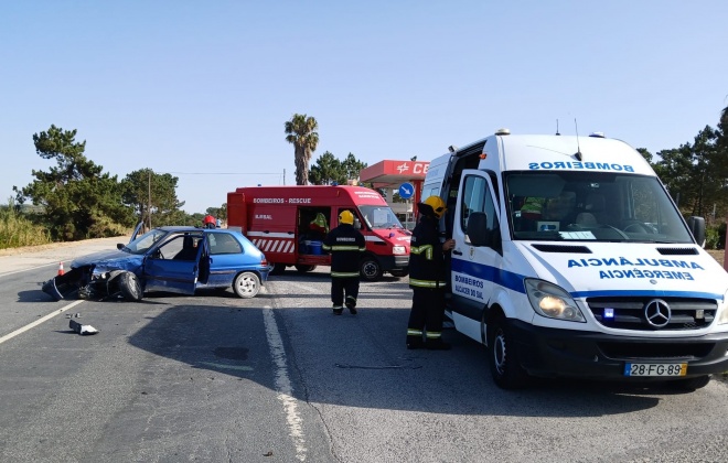 Colisão provoca um ferido na Comporta no concelho de Alcácer do Sal