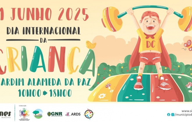 Sines comemora o Dia Mundial da Criança com atividades no jardim da Alameda da Paz