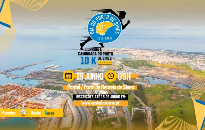 Corrida e Caminhada do Porto de Sines realiza-se no dia 19 de junho