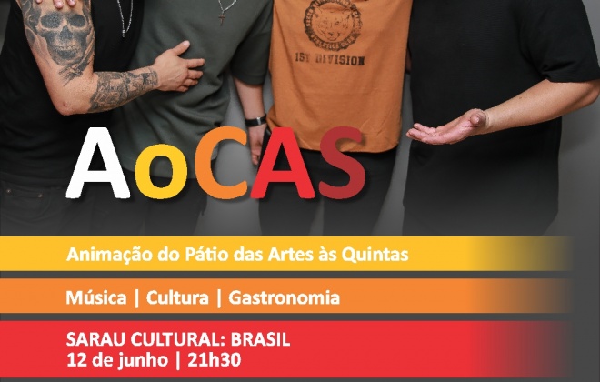 CAS recebe esta quinta-feira um sarau cultural dedicado ao Brasil