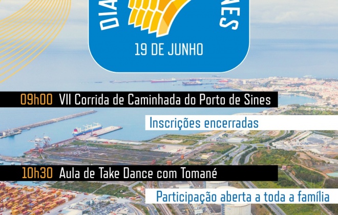Dia do Porto de Sines comemora-se nesta quinta-feira dia 19 de junho