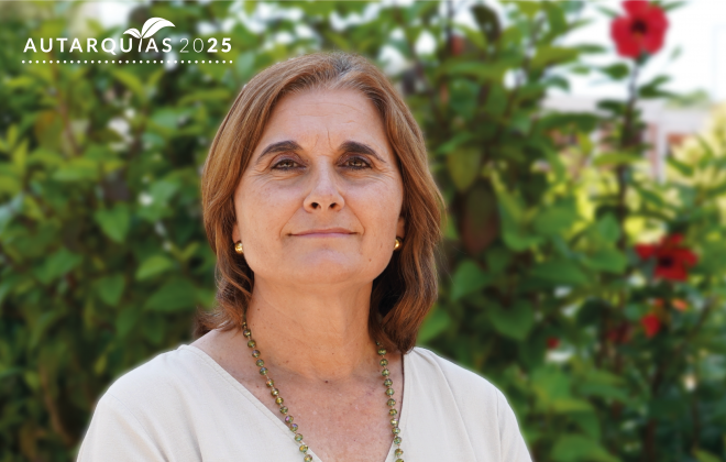 Isabel Contente é a candidata da CDU à presidência da União das Freguesias de Santiago do Cacém, Santa Cruz e São Bartolomeu da Serra