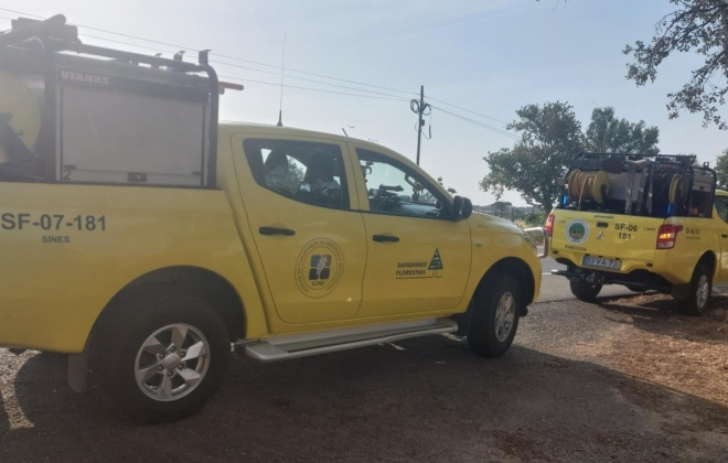 Sapadores Florestais da AMFALA empenhados no combate aos incêndios em Ermidas-Sado