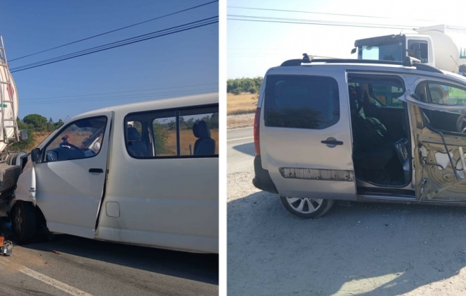 Colisão entre duas carrinhas e um pesado de mercadorias provocou 10 feridos ligeiros em Alcácer do Sal