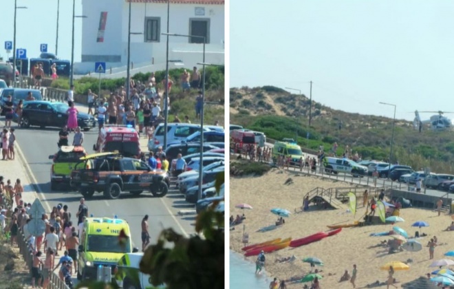 Queda em falésia provoca um ferido grave em Vila Nova de Milfontes