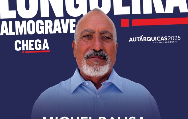 António Balisa é o candidato do CHEGA à presidência da Junta de Freguesia de Longueira Almograve