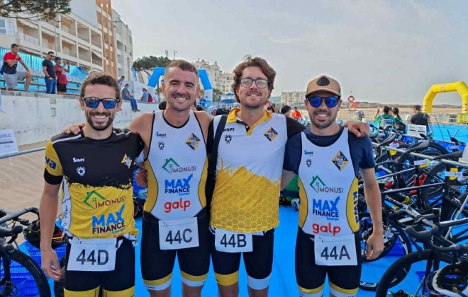 Vasco da Gama de Sines em 2.º lugar no Triatlo de São Martinho do Porto