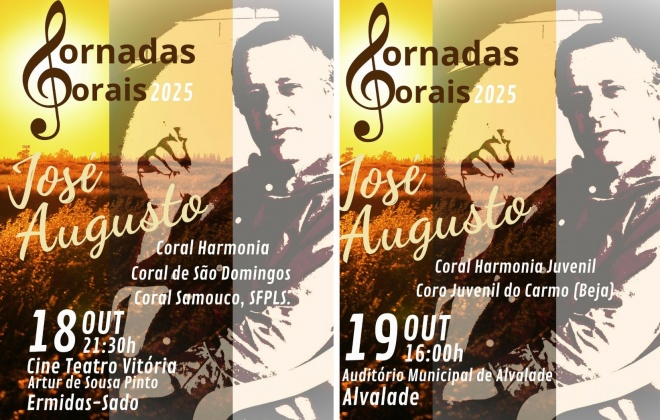 Jornadas Corais “José Augusto” decorrem em Ermidas-Sado e Alvalade