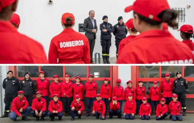 Escola de Infantes e Cadetes dos Bombeiros de Sines estiveram presentes no Dia do Município
