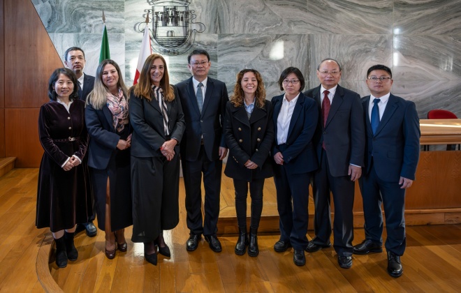 Delegação da Província de Jiangxi (China) recebida pela Câmara Municipal de Sines