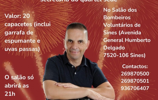 Entre em 2026 no Quartel dos Bombeiros Voluntários de Sines