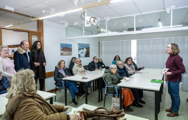 Álvaro Beijinha visitou a Prosas - Projeto Sénior de Artes e Saberes de Sines