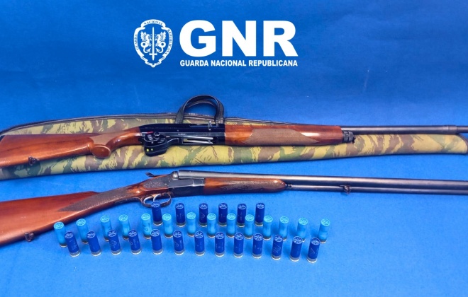 GNR apreendeu duas armas de fogo em contexto de violência doméstica em Grândola