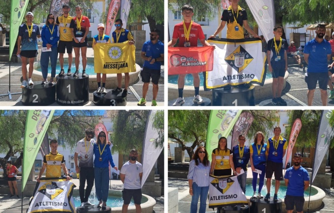 Atletismo do Vasco da Gama de Sines em destaque no Campeonato Distrital de Estrada em Almodôvar
