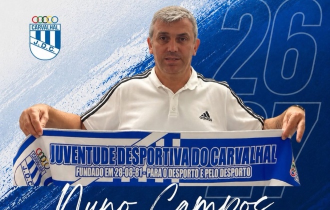 Nuno Campos renova com a Juventude do Carvalhal para a época 2026/2027
