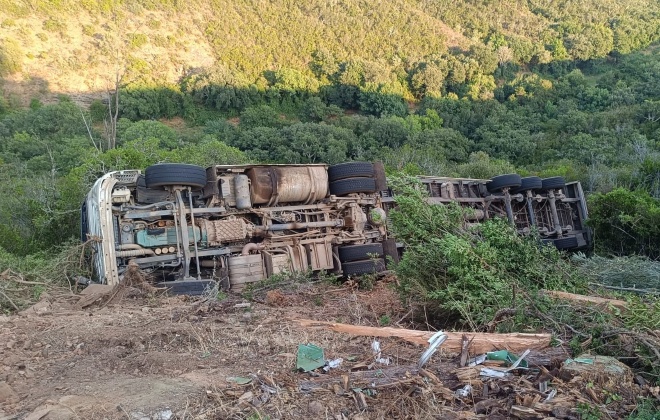 Despiste de pesado na EN120 entre Odemira e São Luís não causa feridos