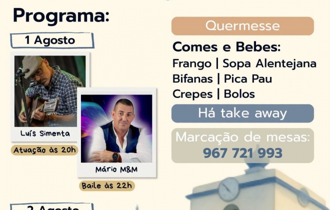 Aldeia de São Domingos celebra as Festas do Padroeiro com música, gastronomia e tradição