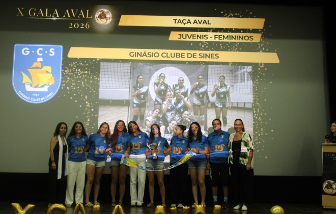 Ginásio Clube de Sines esteve em grande destaque na Gala da Associação de Voleibol do Alentejo e Algarve (AVAL)