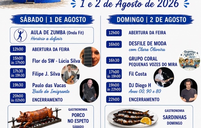 Longueira acolhe neste fim de semana a II Feira de Verão com gastronomia, música e animação para toda a família