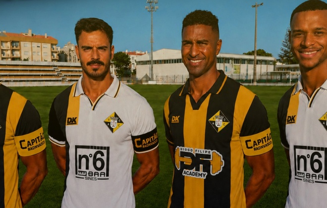 Vasco da Gama de Sines apresenta os quatro capitães para 2026/2027