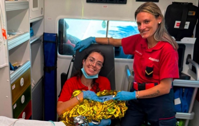 Bombeiros de Aljustrel auxiliam parto em ambulância na Estrada Nacional 2