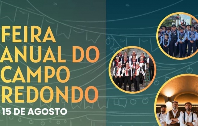 Campo Redondo recebe a Feira Anual a 15 de agosto com música, tradição e entretenimento